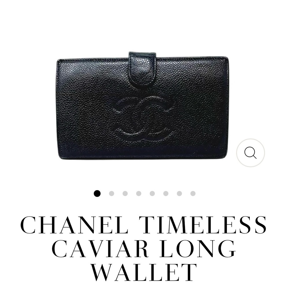Chanel Black Caviar Timeless Wallet